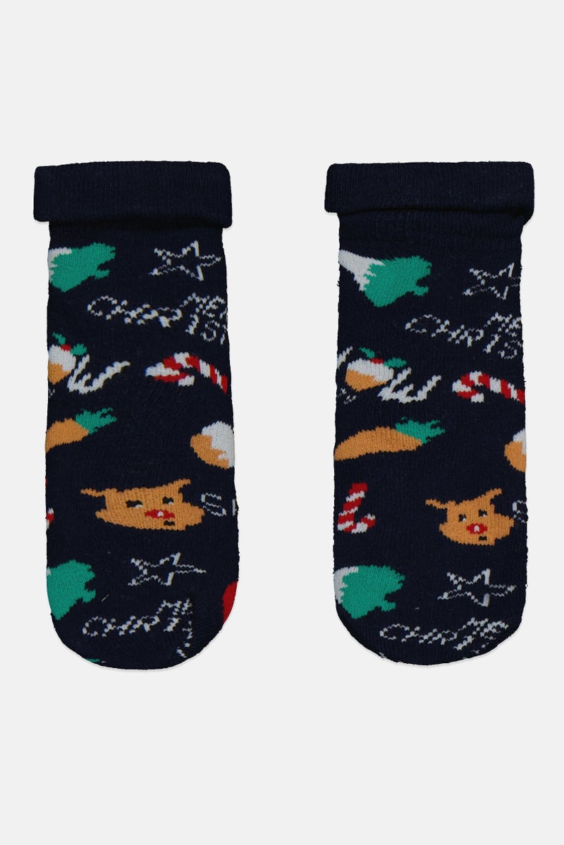 Lefties Toddlers Boy 1 Pair Graphic Print Socks, Multicolor - Image 1